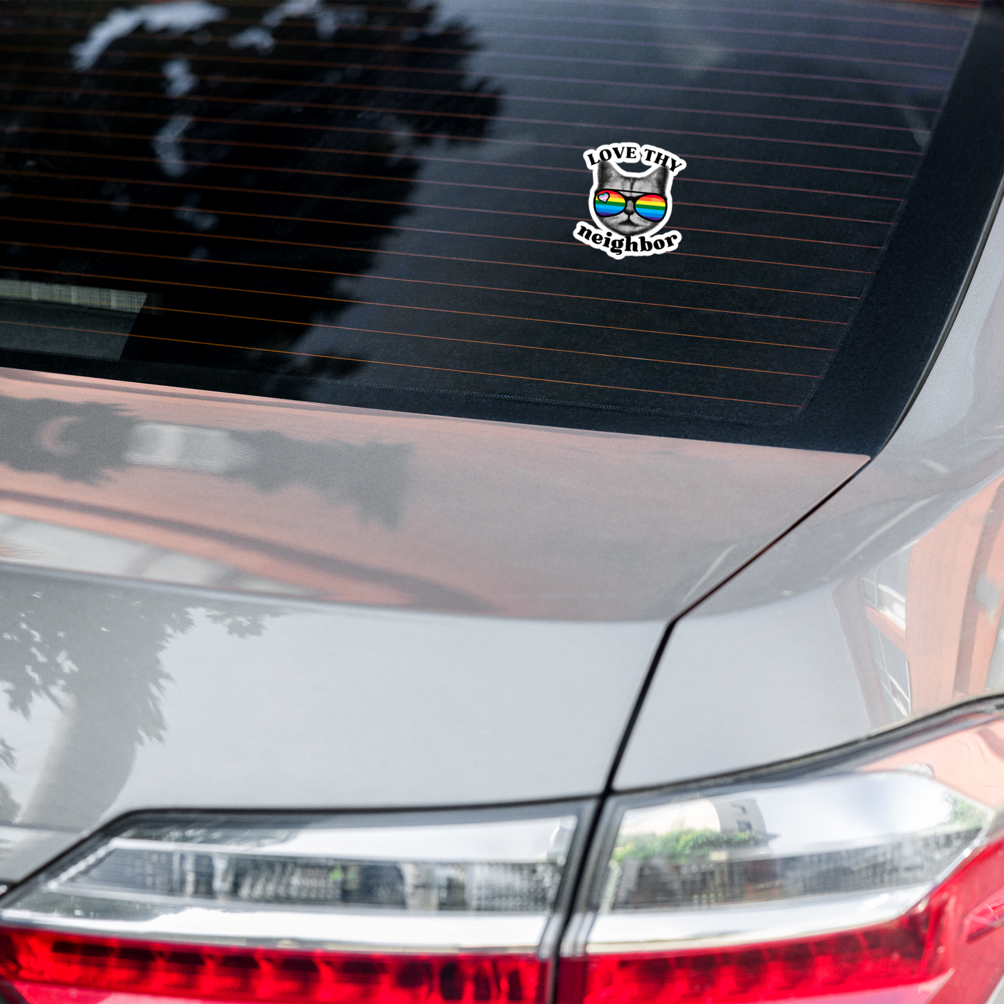🌈✨ Love Thy Neighbor • Kiss-Cut Stickers