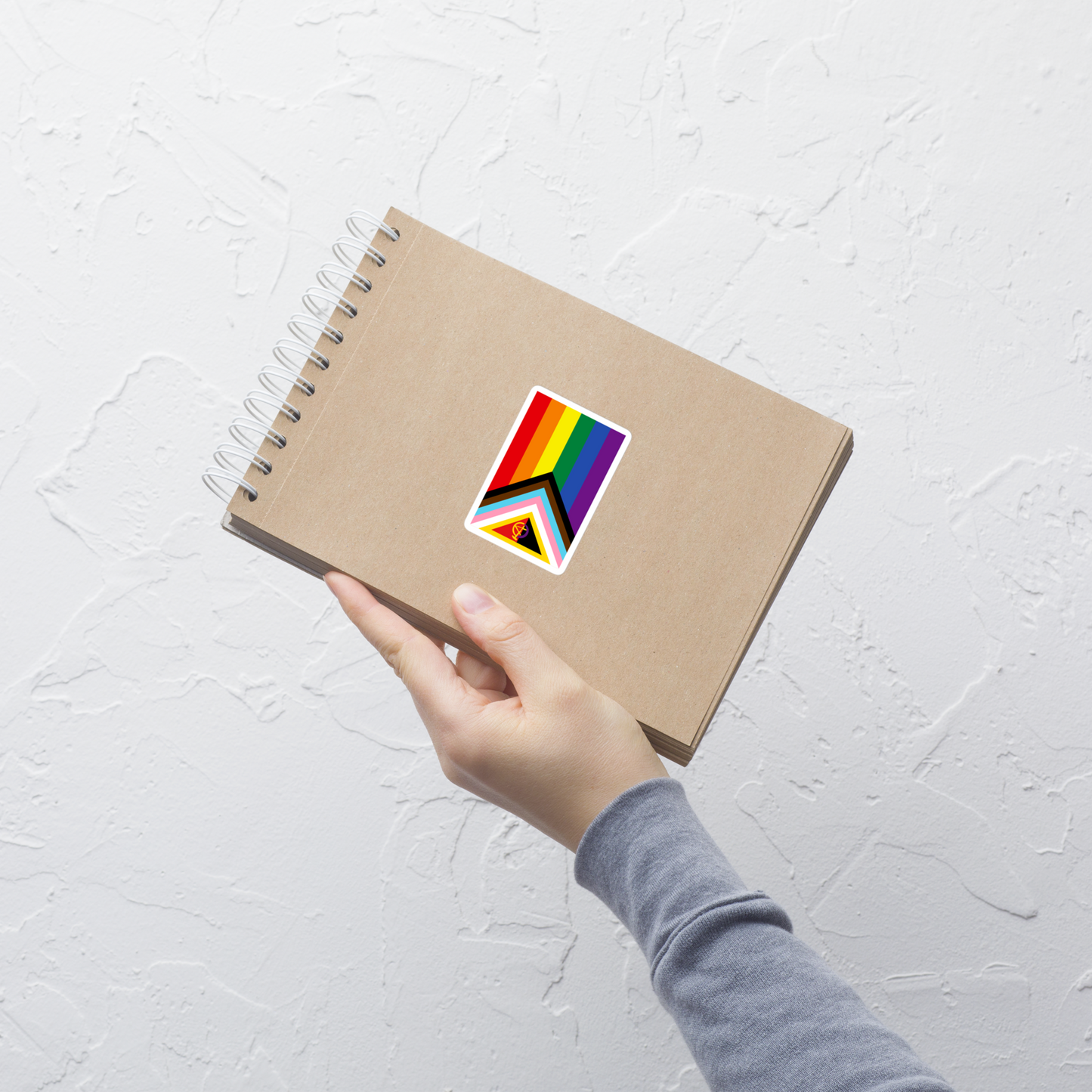 🌈 Pride Stickers - Queer Liberation Flag • Anarchist + Intersex Edition