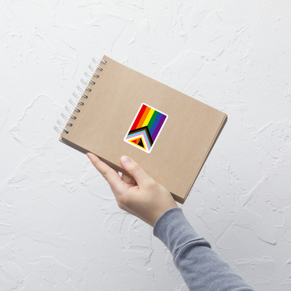 🌈 Pride Stickers - Queer Liberation Flag • Anarchist + Intersex Edition
