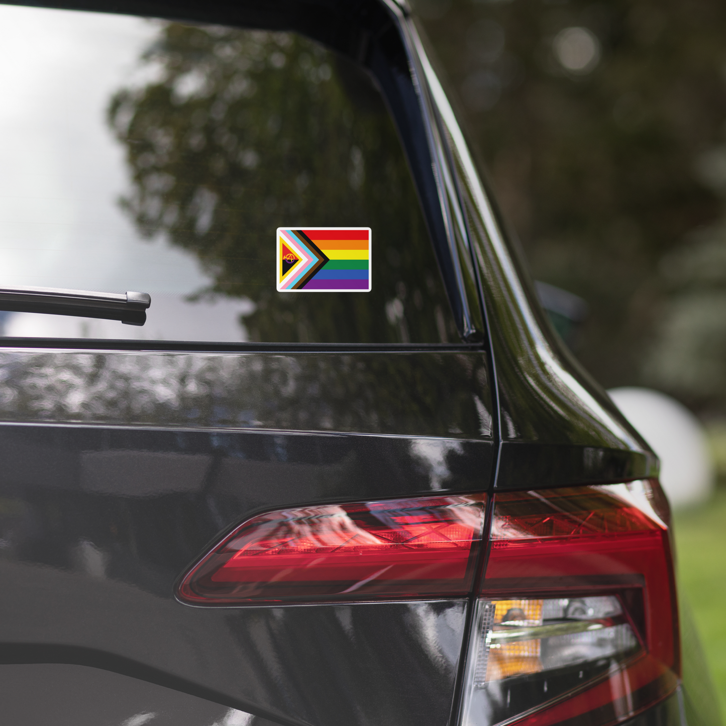 🌈 Pride Stickers - Queer Liberation Flag • Anarchist + Intersex Edition