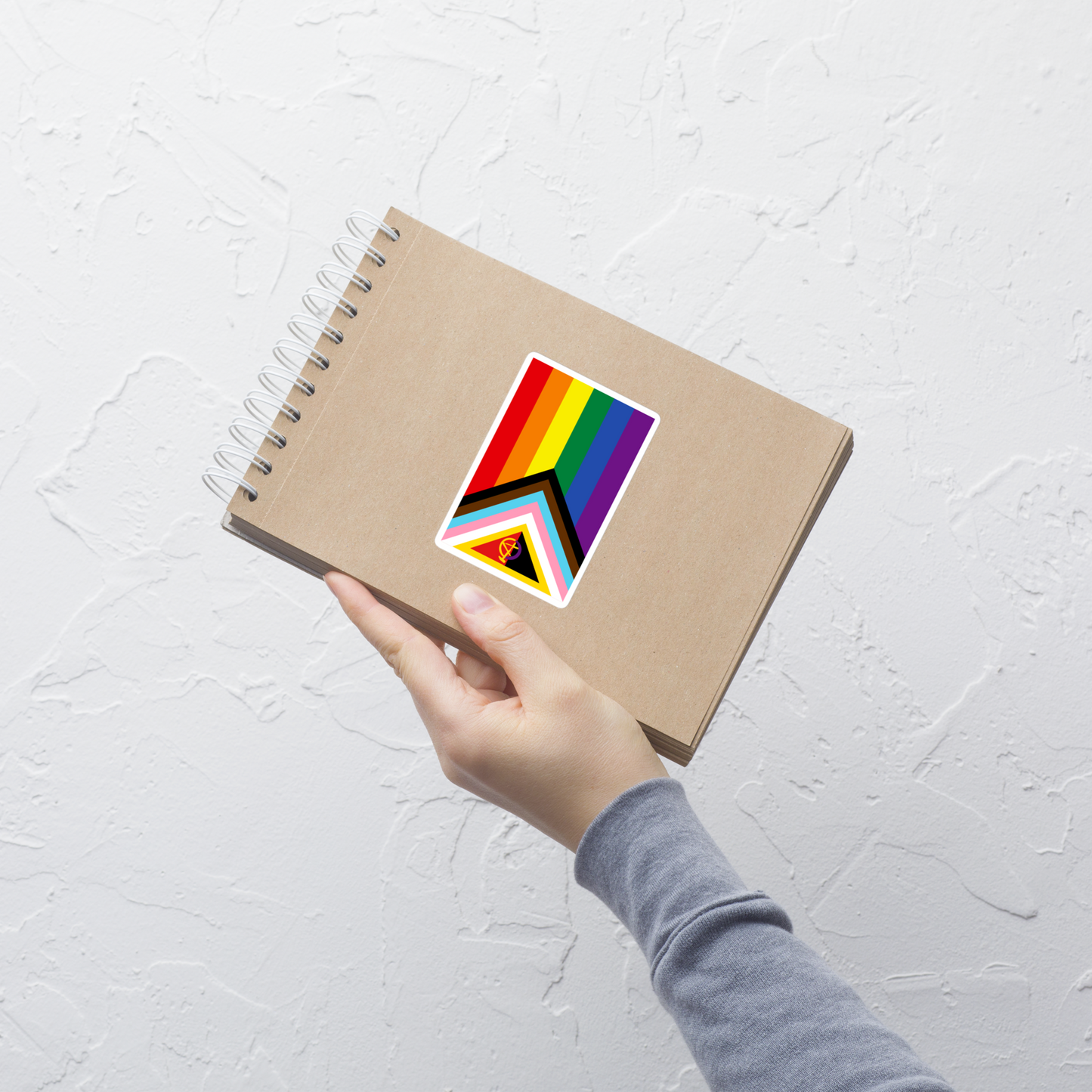 🌈 Pride Stickers - Queer Liberation Flag • Anarchist + Intersex Edition