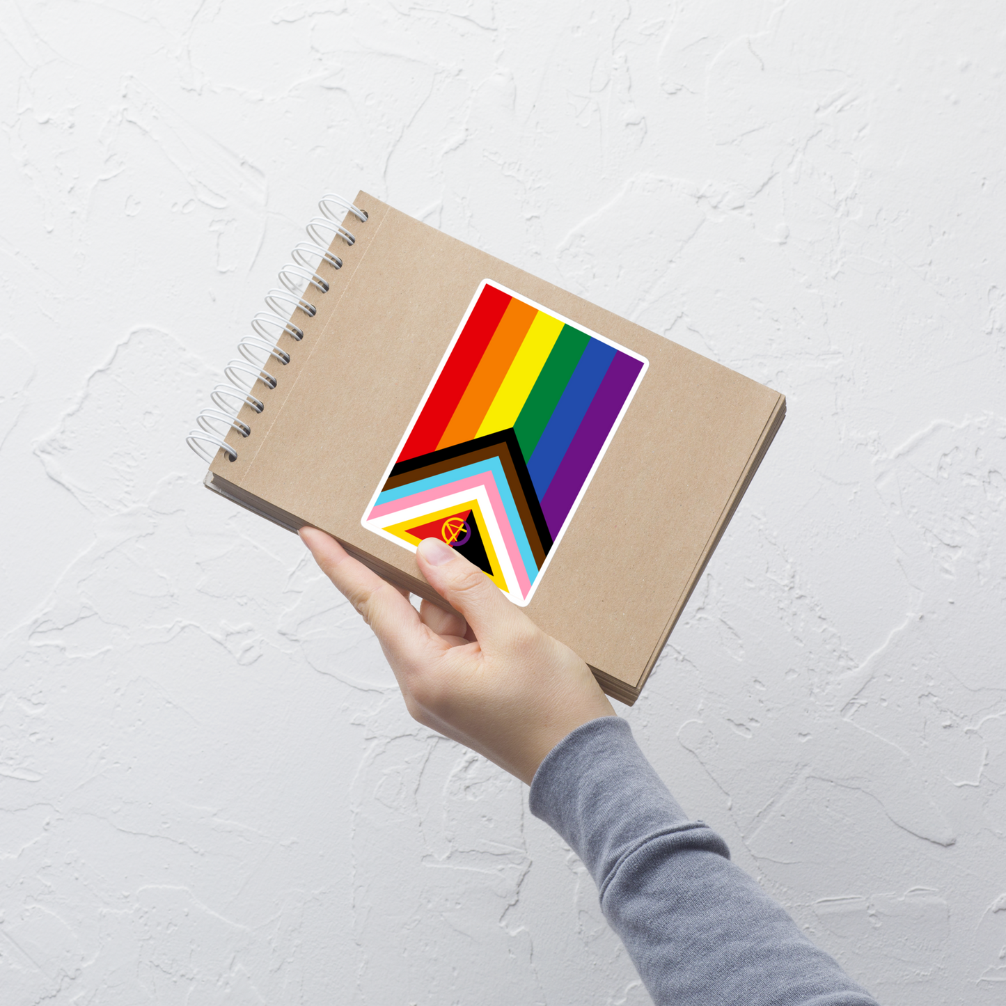 🌈 Pride Stickers - Queer Liberation Flag • Anarchist + Intersex Edition
