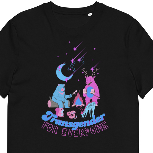 Transgender for Everyone Shirt - LGTBQ+ Graphic Tee, Unisex organic cotton