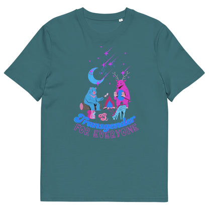 Transgender for Everyone Shirt - LGTBQ+ Graphic Tee, Unisex organic cotton