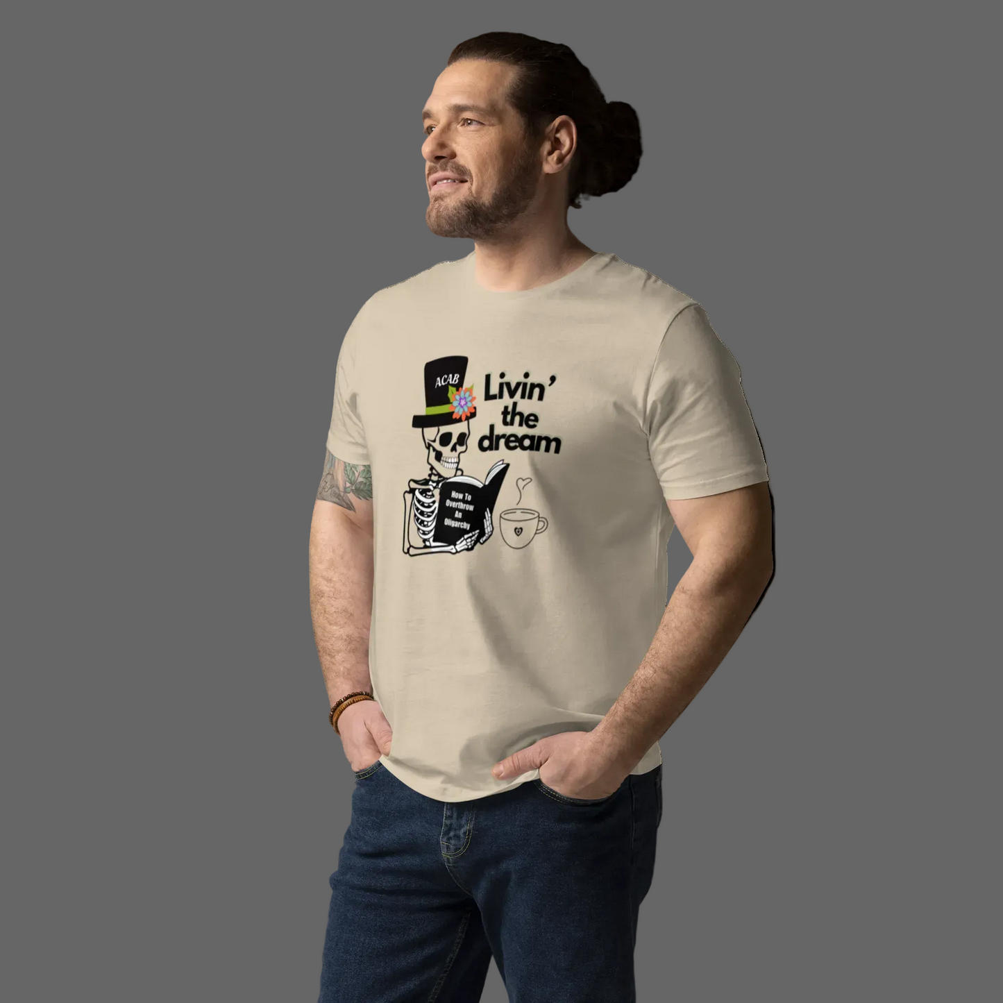 Livin' the dream / ACAB - Unisex 100% organic cotton t-shirt