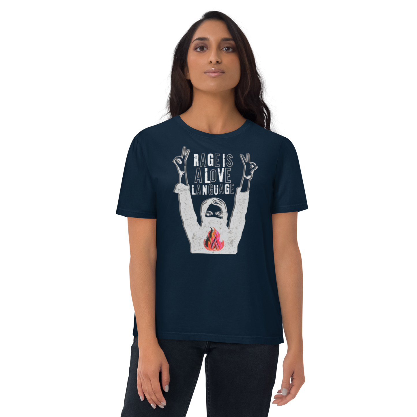 Rage Is a Love Language — Unisex organic cotton t-shirt