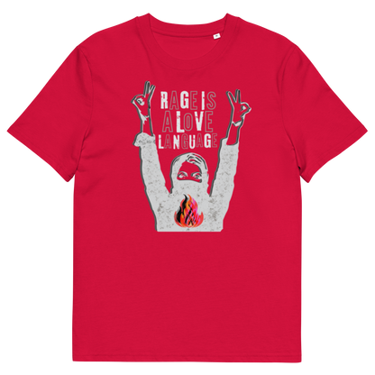 Rage Is a Love Language — Unisex organic cotton t-shirt