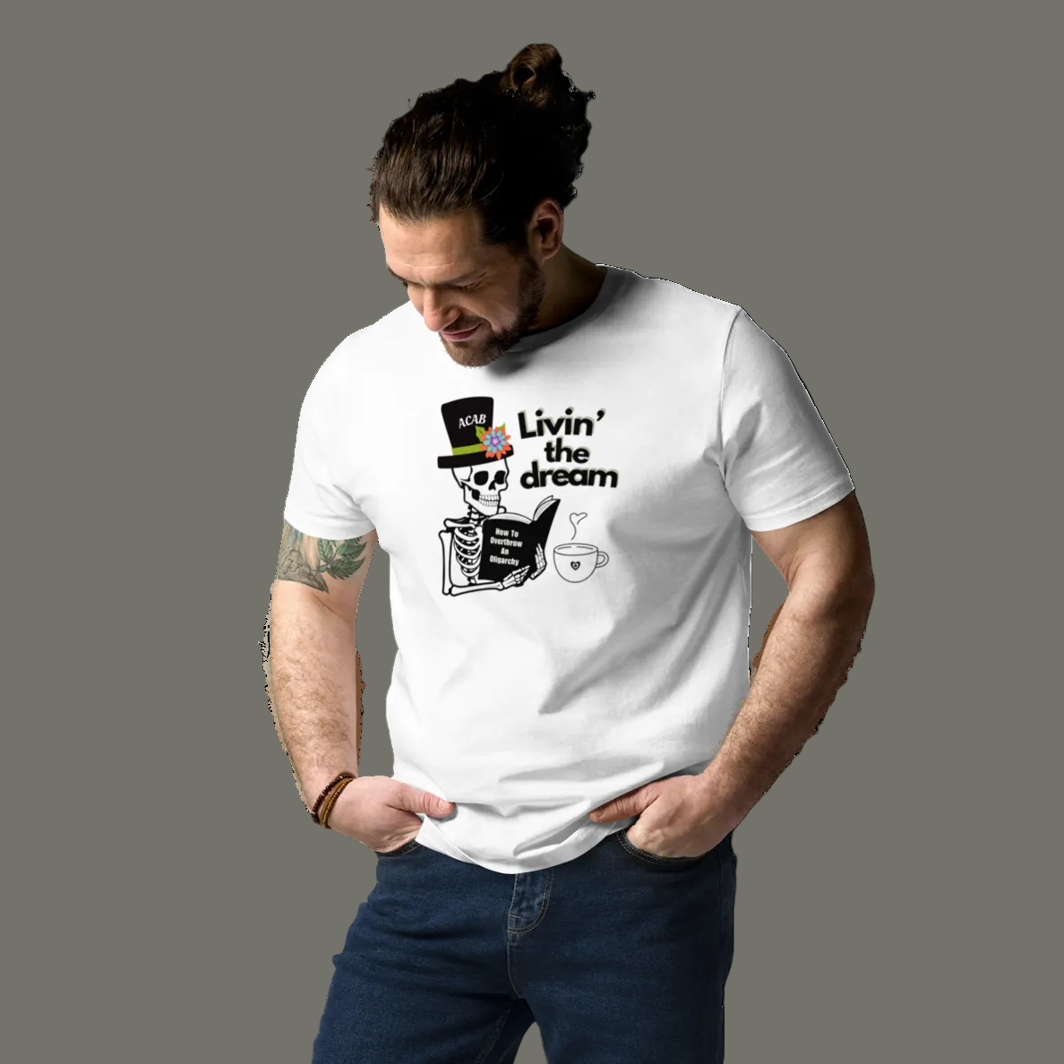 Livin' the dream / ACAB - Unisex 100% organic cotton t-shirt