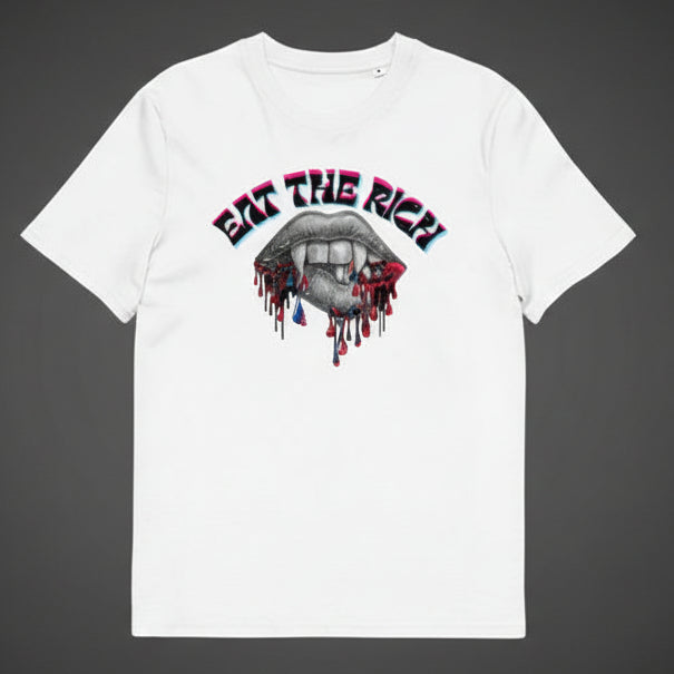 Eat The Rich - Unisex organic cotton Feminist t-shirt