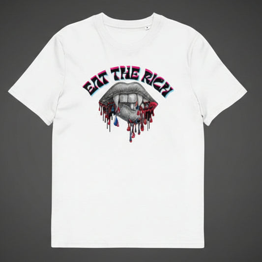 Eat The Rich - Unisex organic cotton Feminist t-shirt